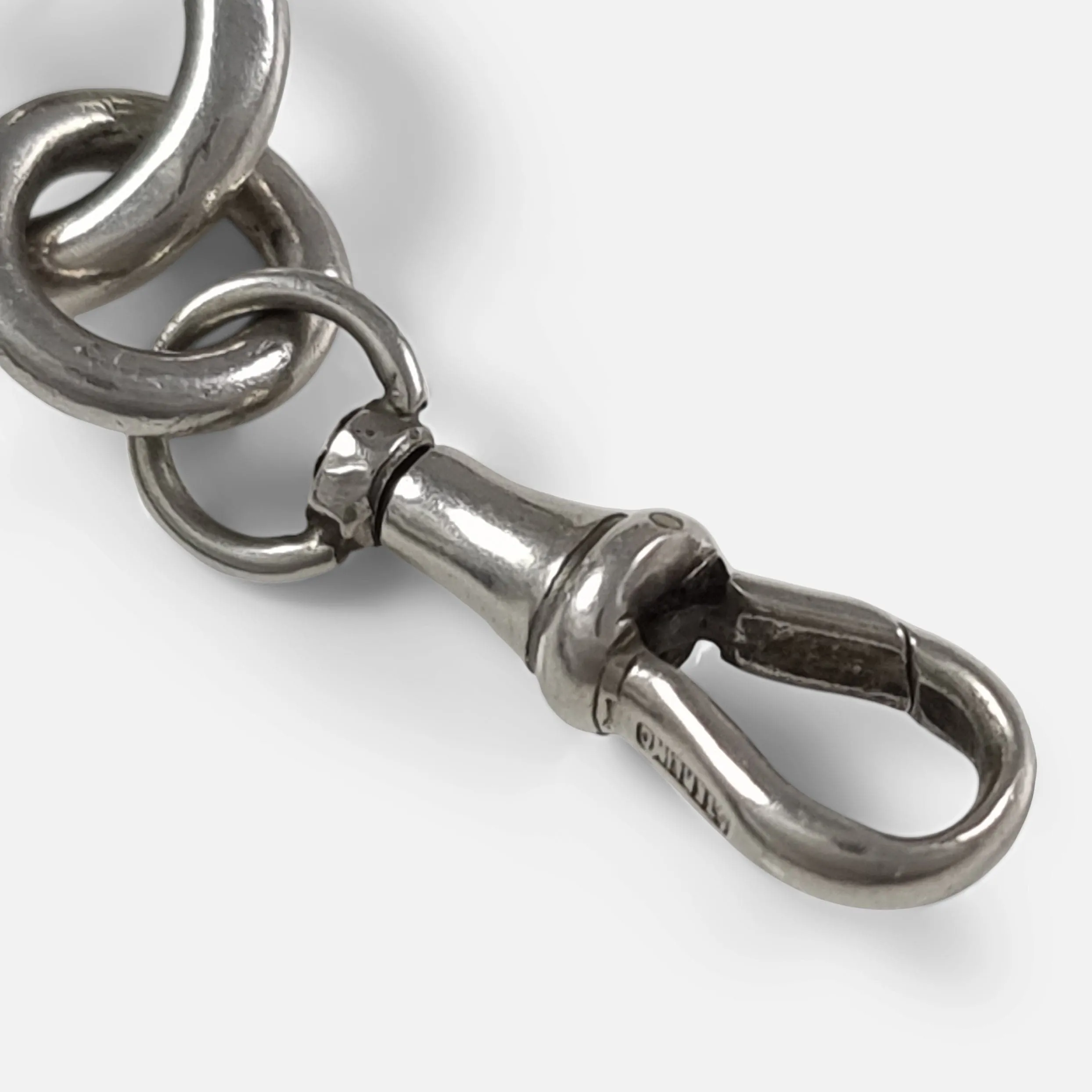 Victorian Silver Goliath Albert Watch Chain - 193.7grams