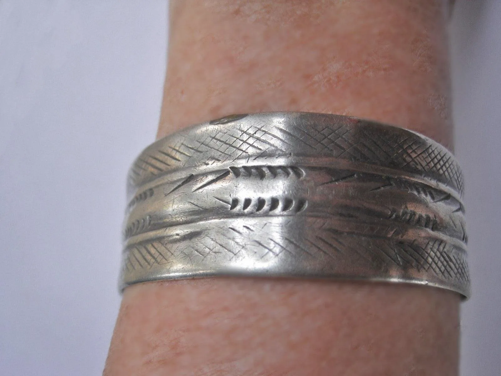 Vintage Berber Silver Tunisian Bracelet