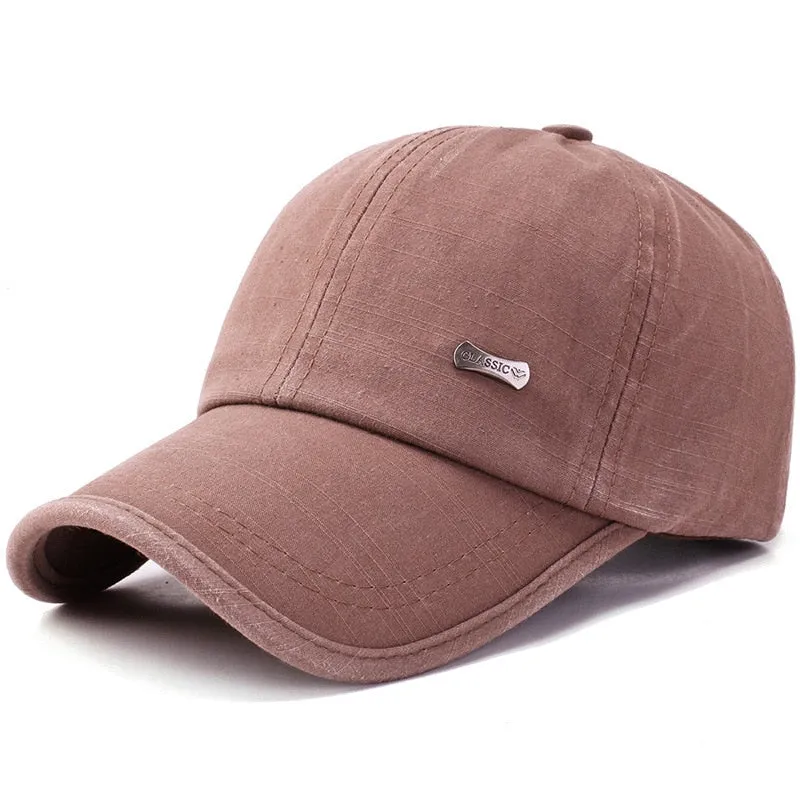 Vintage Washed Summer Baseball Cap For Men All Cotton Women's Dad Hat Outdoor Casual Snapback Bone Trucker Caps