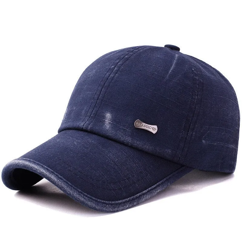 Vintage Washed Summer Baseball Cap For Men All Cotton Women's Dad Hat Outdoor Casual Snapback Bone Trucker Caps