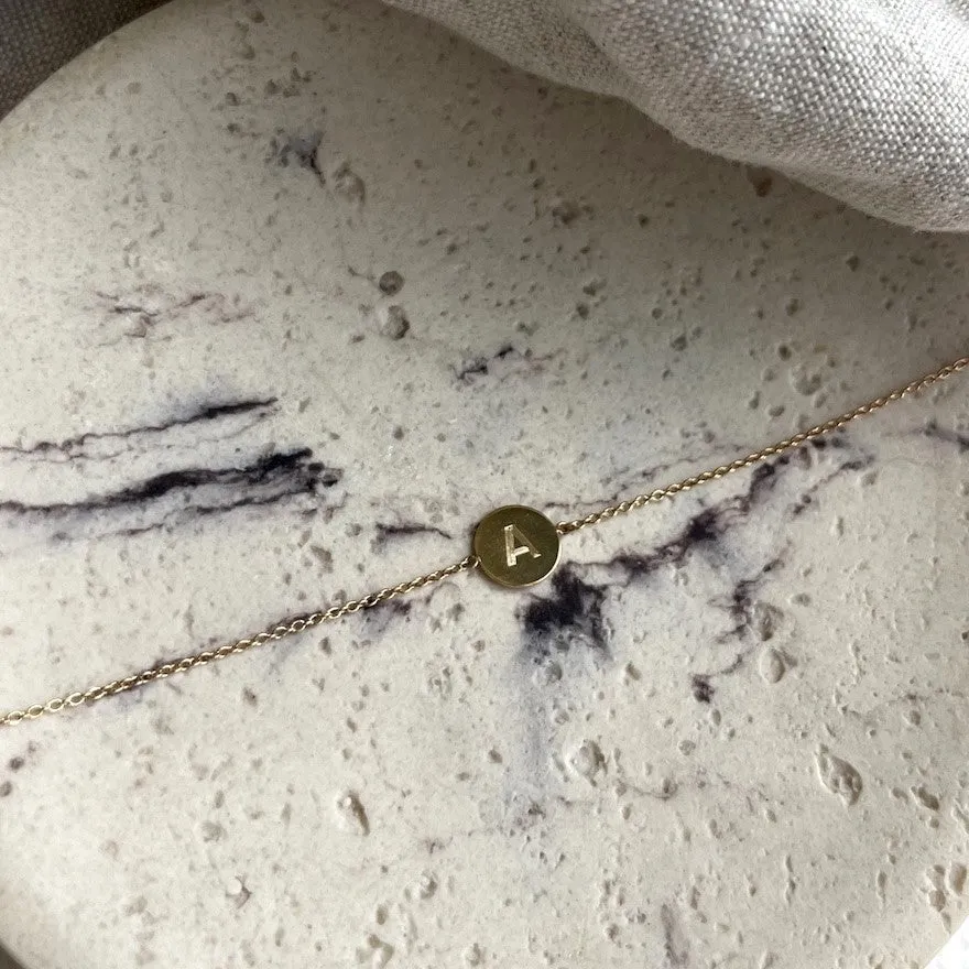 Westbourne Pre-Engraved 9ct Yellow Gold Bracelet - A