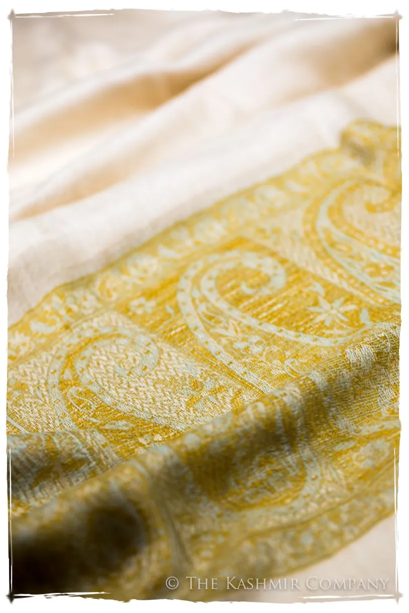 Zaynab Paisley Frontière Pashmina Cashmere Scarf