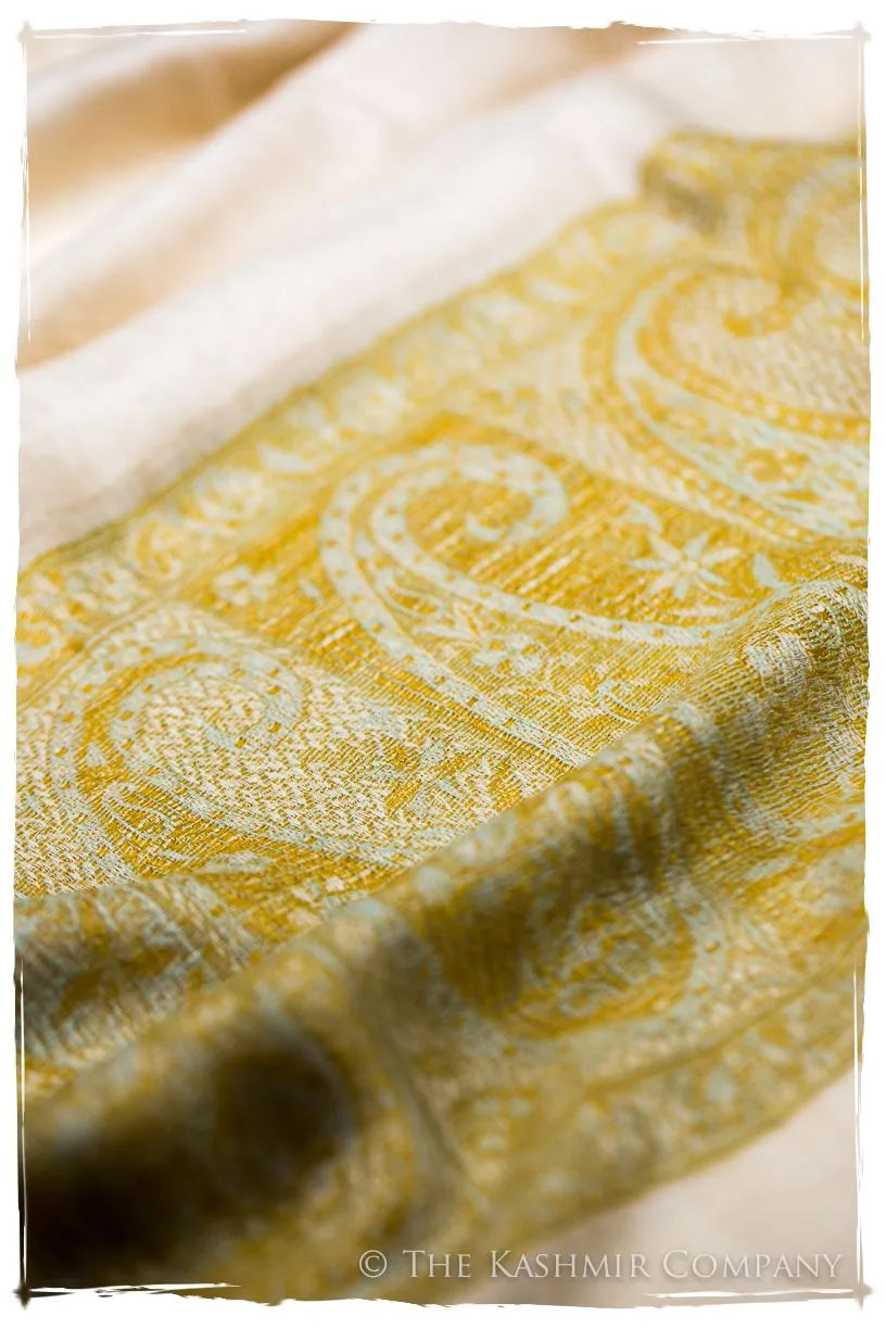 Zaynab Paisley Frontière Pashmina Cashmere Scarf