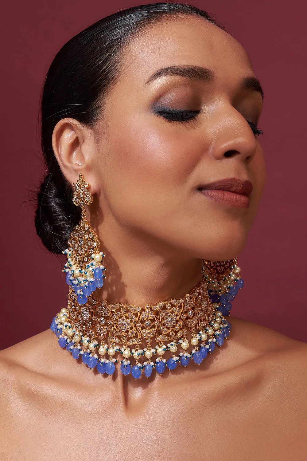 Zeenath Choker Set
 22 kt Gold Plated
