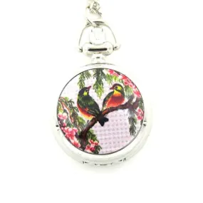 Zojie Pendant Watch - Two Pretty Birds